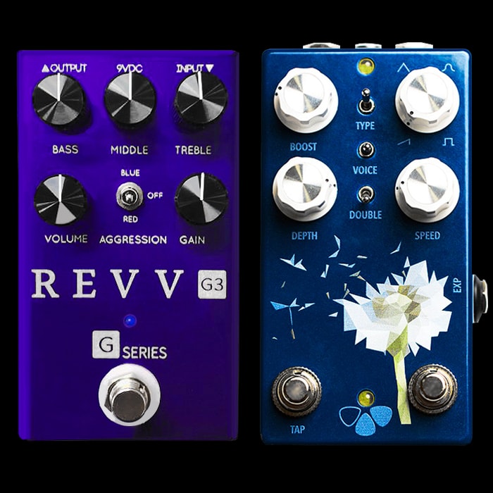 2 Cool New Forthcoming Pedals - REVV Amps G3 and Flower Pedals Dandelion Harmonic Tremolo