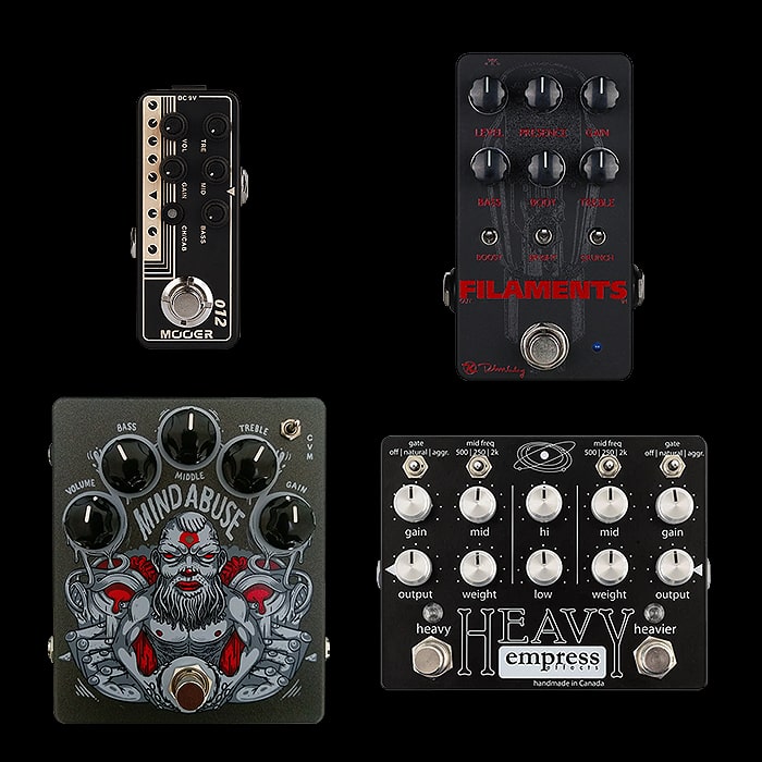 Best of Mini, Compact, Medium and Large High Gain / Metal Style Distortion Pedals