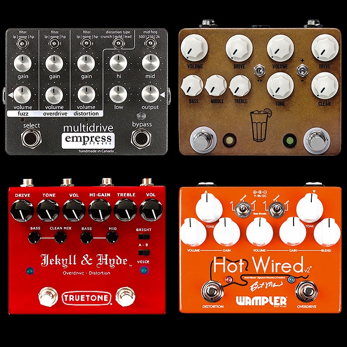 4 of the Best Stackable Overdrive + Distortion Multidrive Pedals