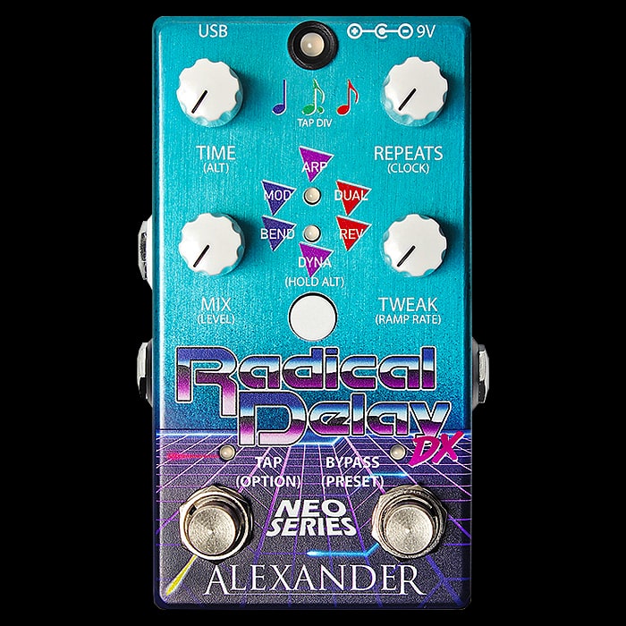 Alexander Pedals Announces new and improved Neo Series Radical Delay DX