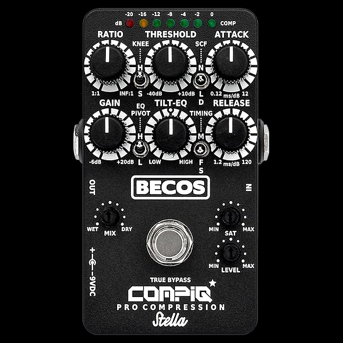 Becos FX Announces the most feature-rich Compact Compressor available anywhere - the CompIQ Pro Stella