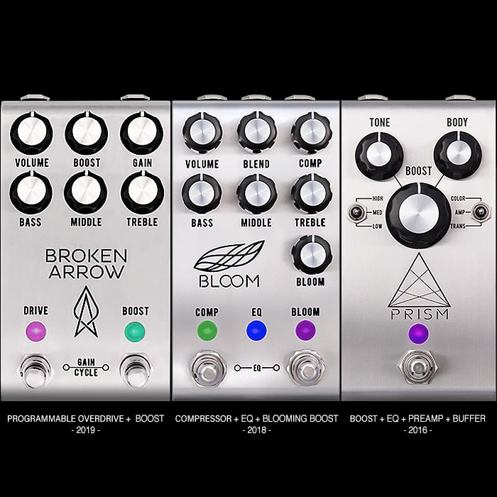 Jackson Audio Completes Essential 'Boost' Trilogy with new Broken Arrow Programmable Dynamic Overdrive with Boost!