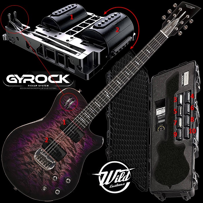 Wild Customs Guitars Literally Revolutionizes Pickup Switching with its new Gyrock Rotary System Line of Guitars