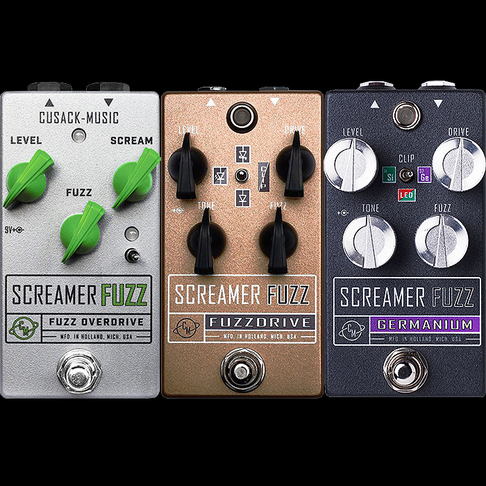 3 Flavours of Cusack Music's Superb Screamer Fuzz - Fuzz Overdrive, FuzzDrive and Germanium