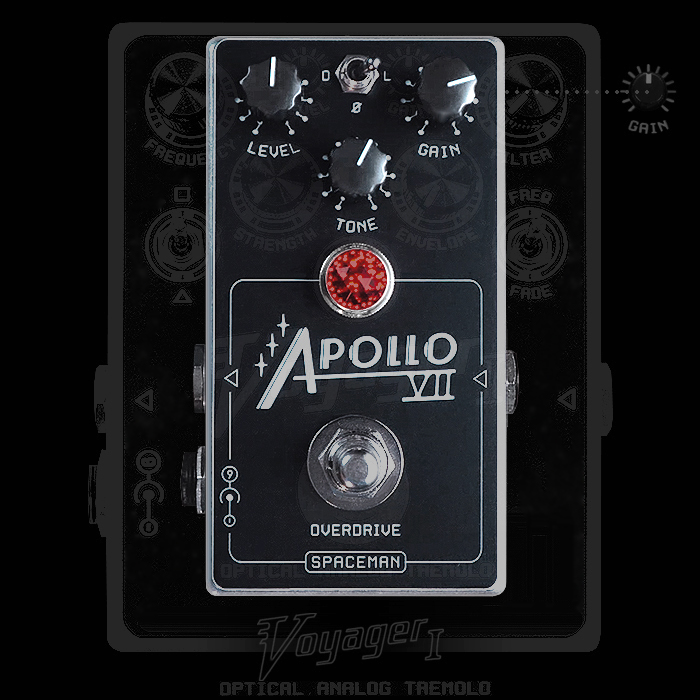 Spaceman Effects Delivers Voyager Tremolo Derived Articulate Apollo VII Overdrive