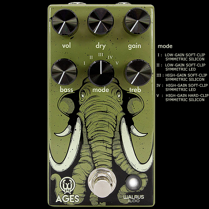 Guitar Pedal X - News - Walrus Audio Unveils Ages Five-State Multi-Clip  Dry-Blend Overdrive