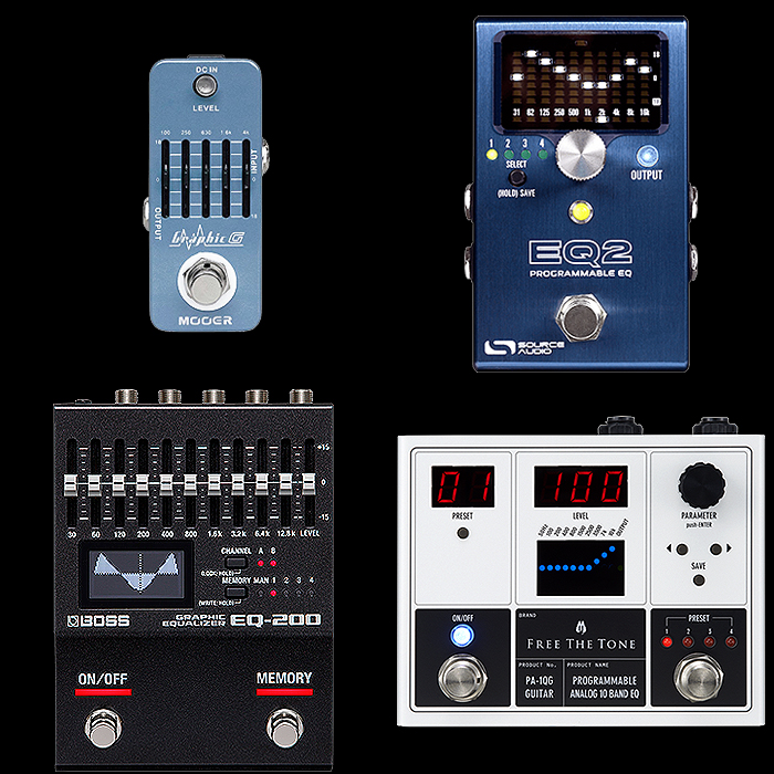 Best of Mini, Compact, Medium and Large EQ Pedals