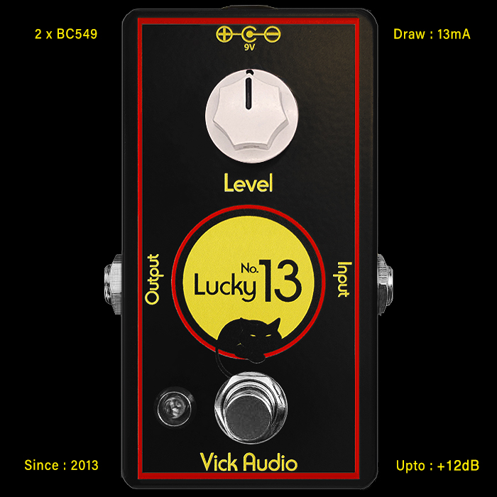 Mike Vickery Revives Much Loved Vick Audio Lucky No. 13 One Knob Silicon Fuzz Pedal