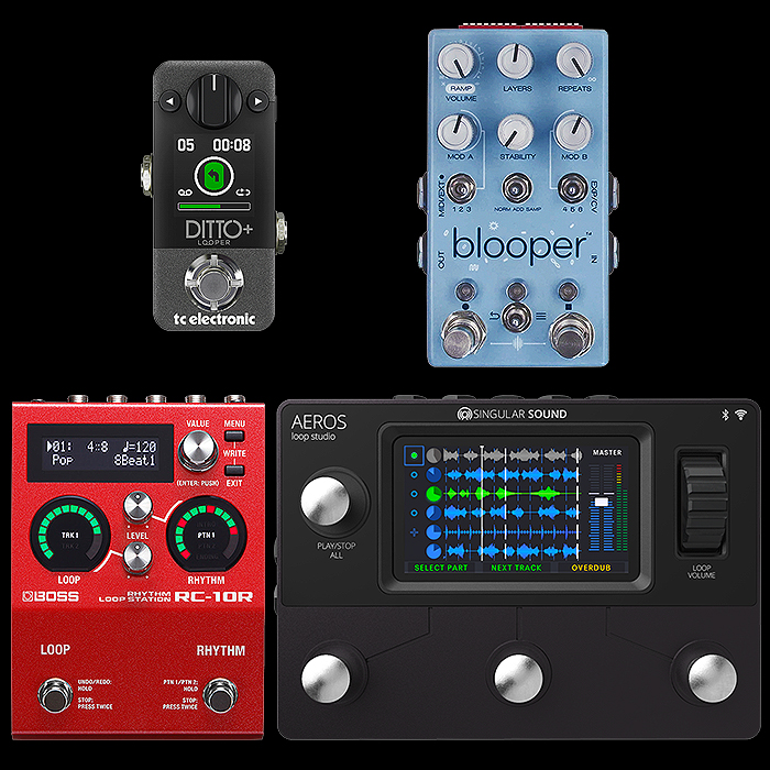 Best of Mini, Compact, Medium and Large Looper Pedals