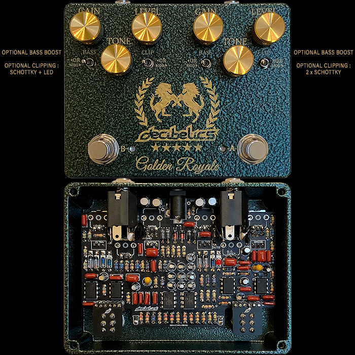 Decibelics Unleashes the Magnificent Golden Royale Dual Channel Klone Overdrive - The One to Rule them All!