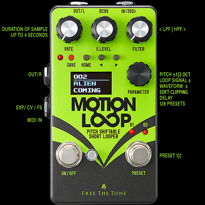 Free The Tone Delivers Smart Stereo Motion Loop Sample-Repeater-Shifter