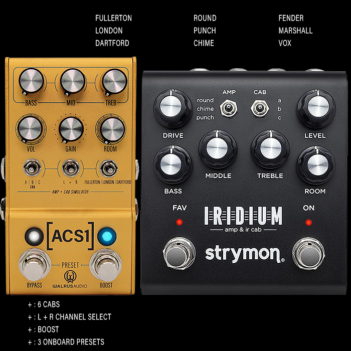 Guitar Pedal X - GPX Blog - Walrus Audio Mako Series ACS1 Amp + Cab  Simulator goes head-to-head with Strymon's Iridium Amp and IR Cab Simulator