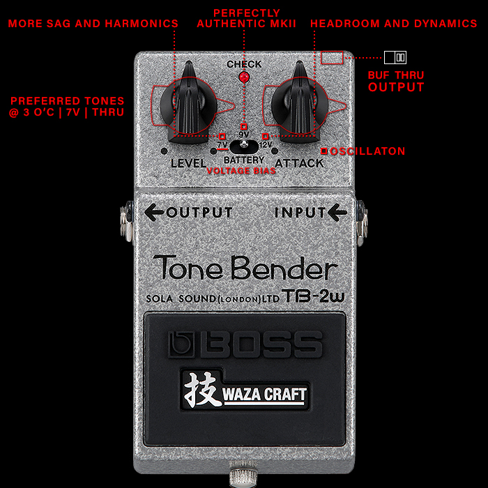 Guitar Pedal X - GPX Blog - The Boss TB-2W Tone Bender Waza Craft