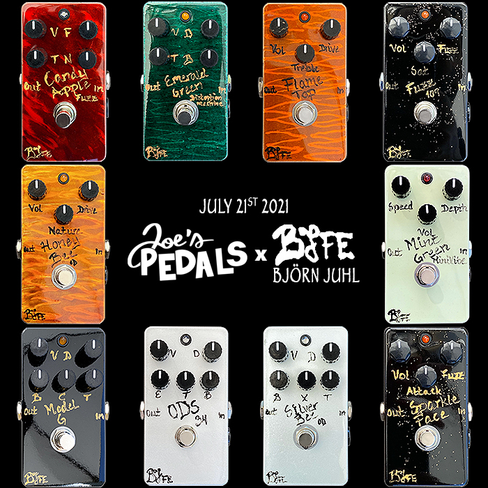 Björn Juhl's Legendary Hand-Made BJFE Pedals are Now Available at Joe's Pedals