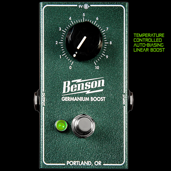 Benson Amps Releases Germanium Boost Auto-Biasing Clean Linear Boost