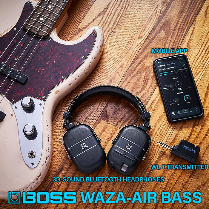 Boss Reworks its Waza-Air Katana-Modelling Bluetooth Headphones for Bass Players