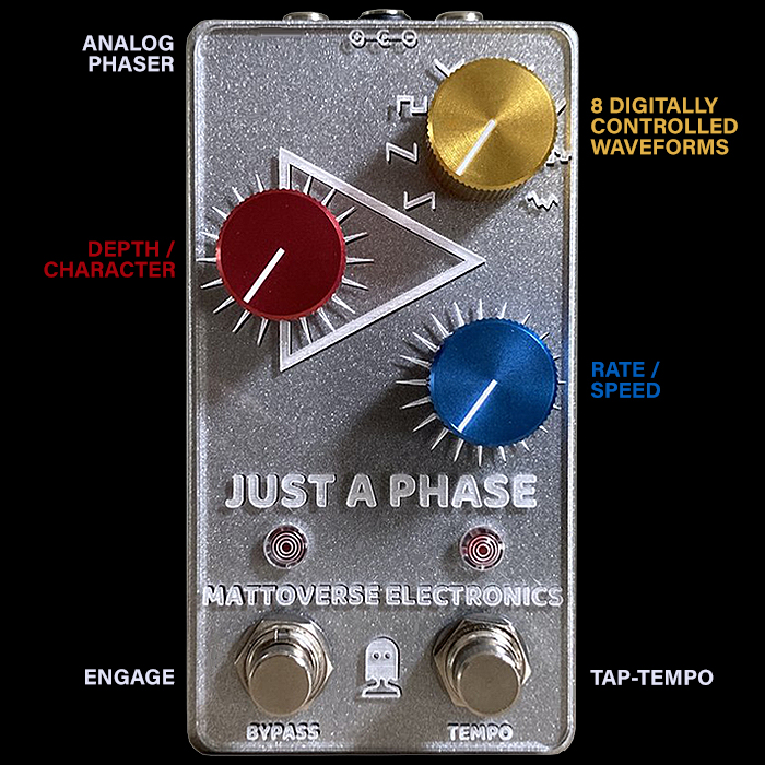Matt Olson's Mattoverse Electronics draws on Mondrian for its new Analog Just a Phase Phaser