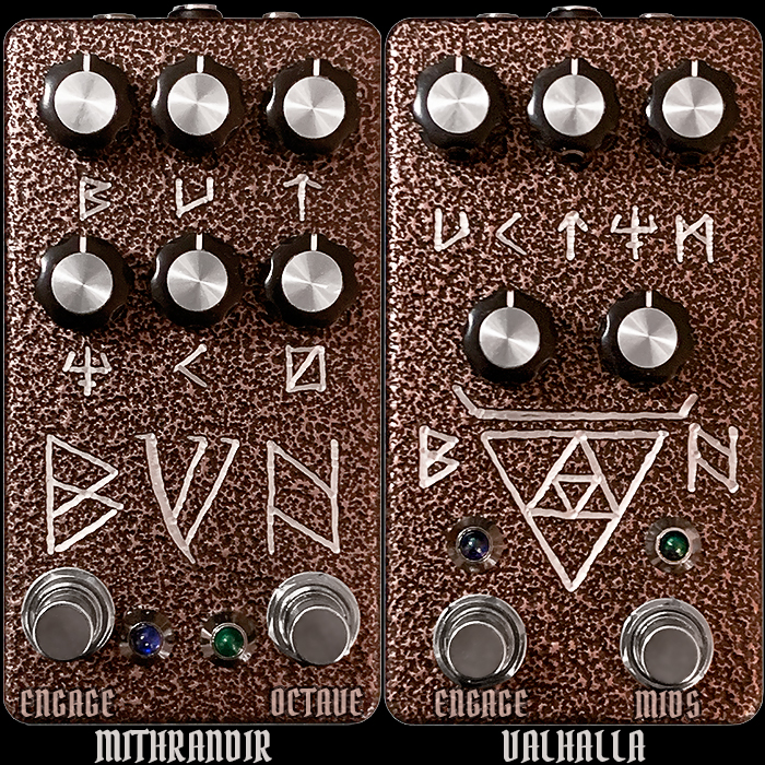 Blackhawk Amplifiers' Mithrandir and Valhalla are two Superior Extended-Range Takes on Super-Fuzz and 2-Transistor Style Fuzzes