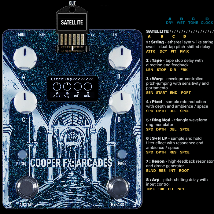 Cooper FX Arcades Modular Multi-FX Workstation : Card Spotlight Series #9 : SATELLITE