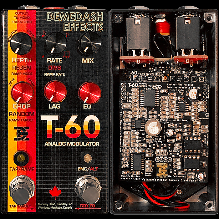 Steve Demedash's T-60 Analog Modulator is a Wonderful Mix of the Conventional and Otherworldly - Delivering both Classic and Quirky Chorus, Vibrato, Flanging and Step-Filter-like Tones