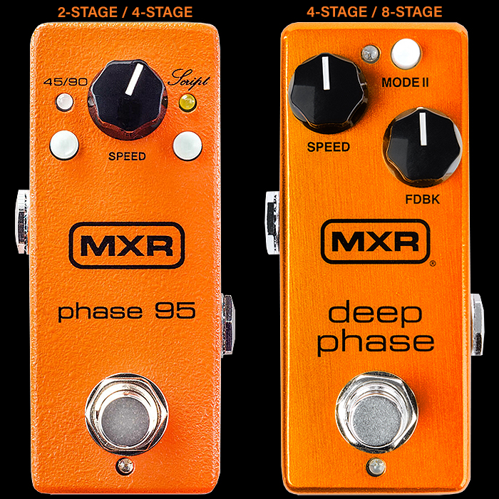 MXR Doubles Down on Mini Phasers with its new 4-Stage / 8-Stage Deep Phase