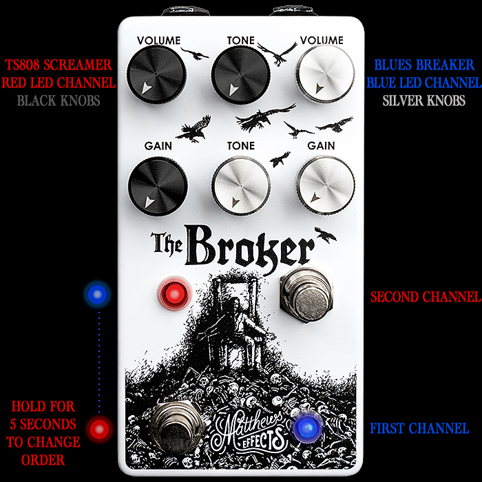 Rick Matthews' The Broker Duality Overdrive Combines Classic TS808 and Blues Breaker Flavours