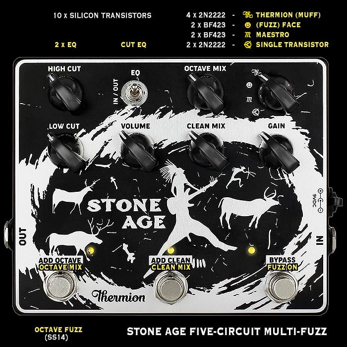 Thermion Engineering Delivers the Greatest Hits of Fuzz in an Incredibly Smart Format - the Stone Age 5-Circuit Multi-Fuzz