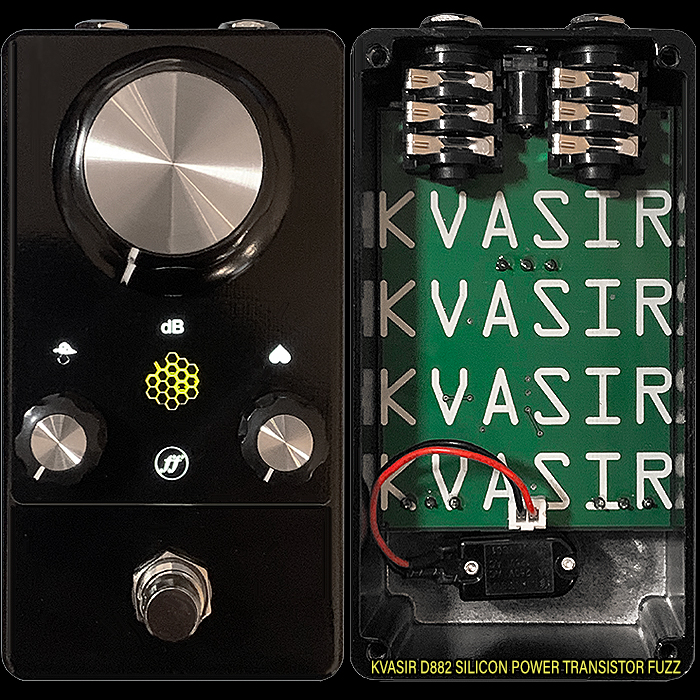 The Fjord Fuzz Kvasir D882 Silicon Power Transistor Fuzz is a Uniquely Textured Fuzz pretty much ideal for Shoegaze