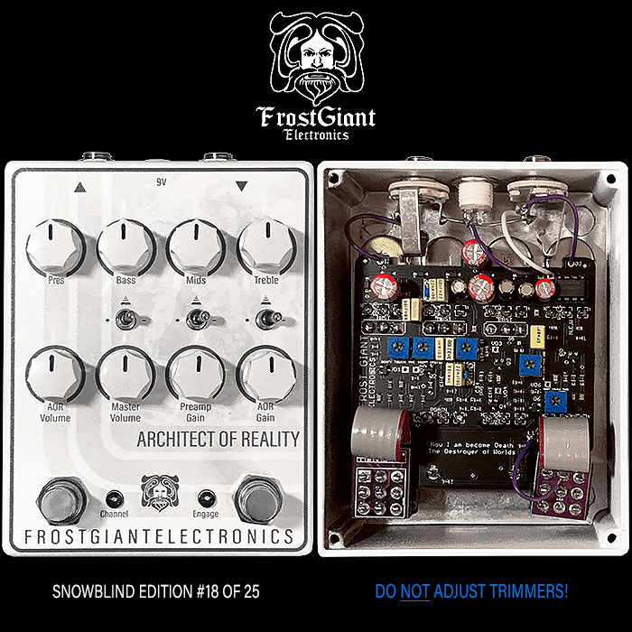 The Snowblind Limited Edition of Frost Giant's Architect of Reality Dual Channel Preamp has landed!