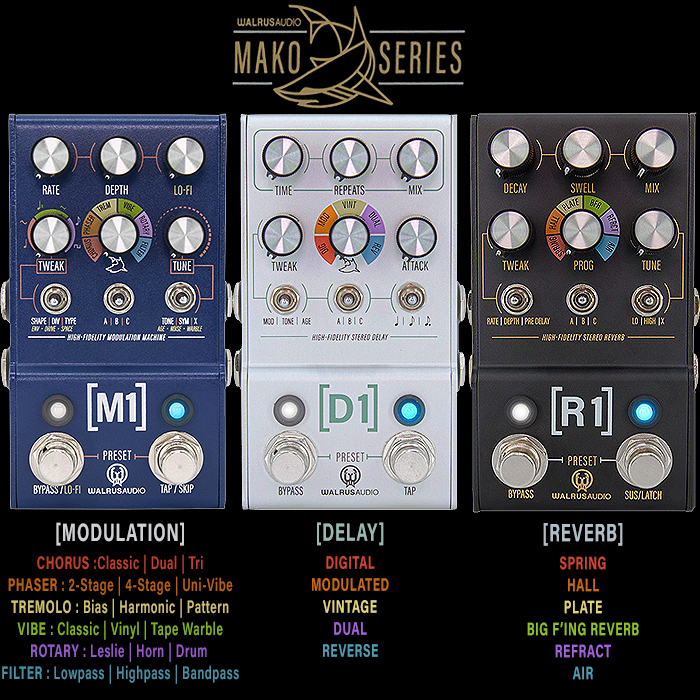 Guitar Pedal X - GPX Blog - Walrus Audio Completes its Mako Series