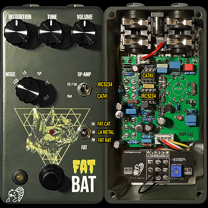 Drunk Beaver's Fat Bat is the Beefiest Rat Yet - taking on 3 Classic Circuits - Ibanez Fat Cat and LA Metal, and ProCo Fat Rat