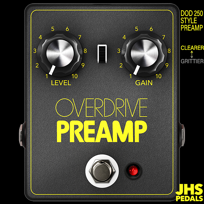 JHS Pedals' Overdrive Preamp Gives You Two Versions of the Very Original V1 Big Box DOD250