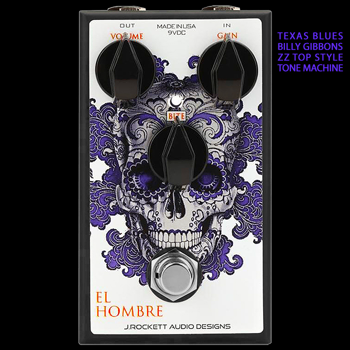 J Rockett's latest release is the Excellent Billy Gibbons inspired El Hombre Texas Blues Fuzzy Drive