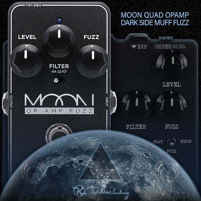 Robert Keeley Extracts and Beefs up the Dark Side's Quad Opamp Muff style Fuzz - now available as stand-alone Moon Fuzz