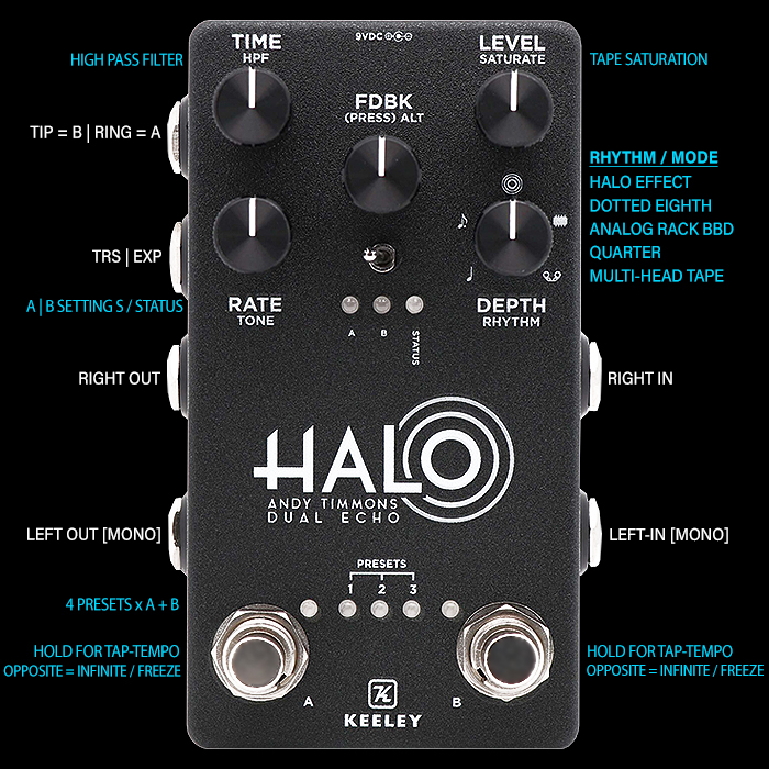 Robert Keeley collaborates with Andy Timmons to reproduce his Legendary Halo Dual Echo Effect