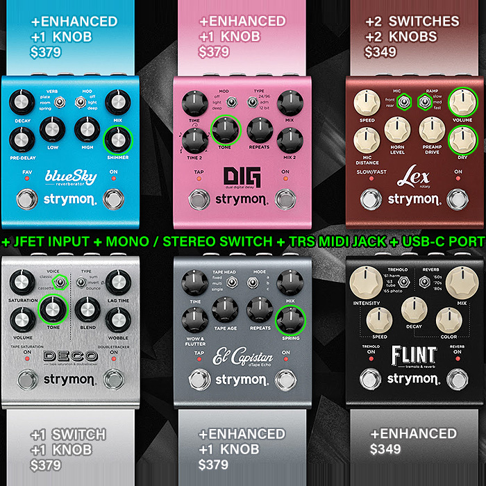 Guitar Pedal X - GPX Blog - Strymon Updates 6 of its most popular 