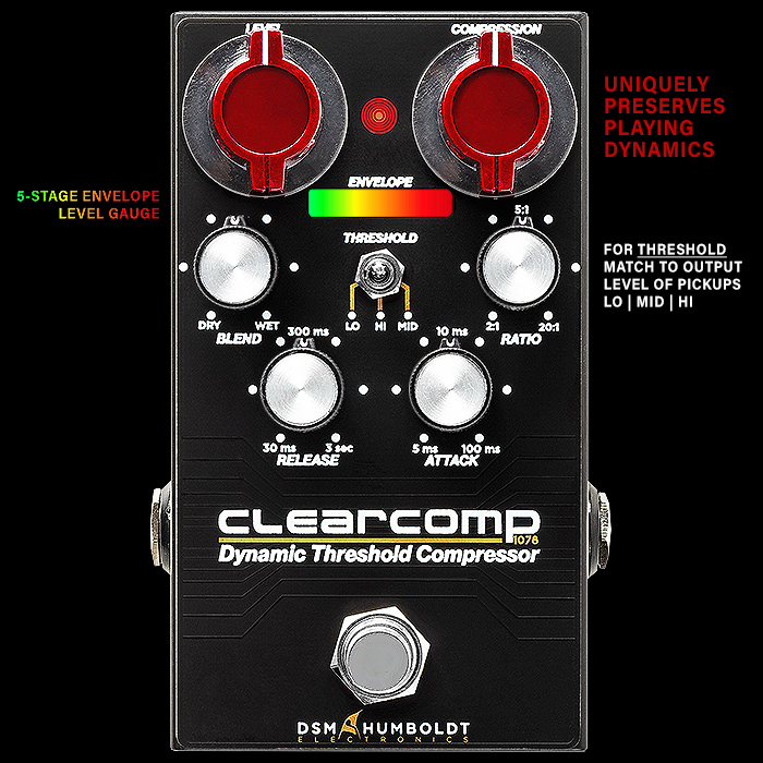 DSM & Humboldt's ClearComp 1078 Dynamic Threshold Compressor is Uniquely Engineered to Preserve Playing Dynamics