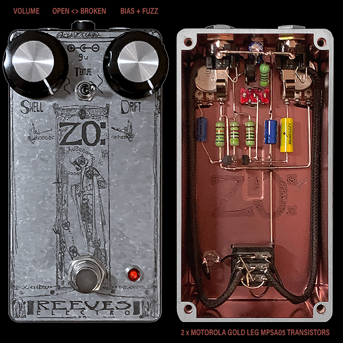 The Reeves Electro Zo Silicon Zonk II has landed to complete the Reeves Tone Bender Inspired Fuzz Trifecta