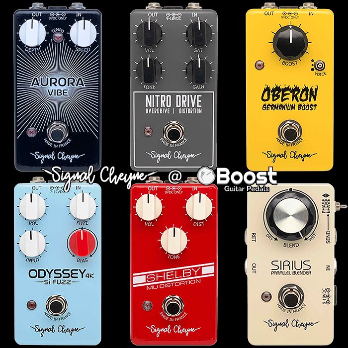 Hand-Made French-American Signal Cheyne Pedals are now available exclusively at Boost Guitar Pedals in the UK
