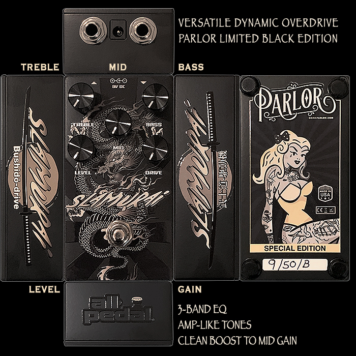 All-Pedal's super versatile and smoothly textured Slamurai Bushido Drive is even more appealing in Limited Parlor Stealth Black Edition
