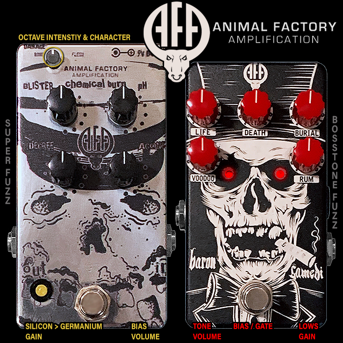 Animal Factory's Killer Pair of Chemical Burn and Baron Samedi are beautifully textural and visceral Fuzz Boxes