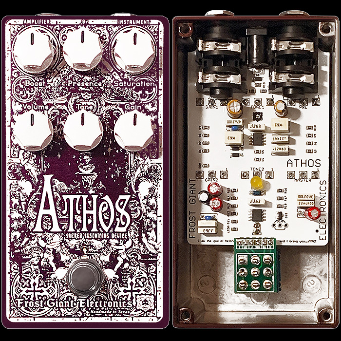 Frost Giant Electronics' Athos V2 Sacred Sustaining Device is a potent Doom Sludge Distortion