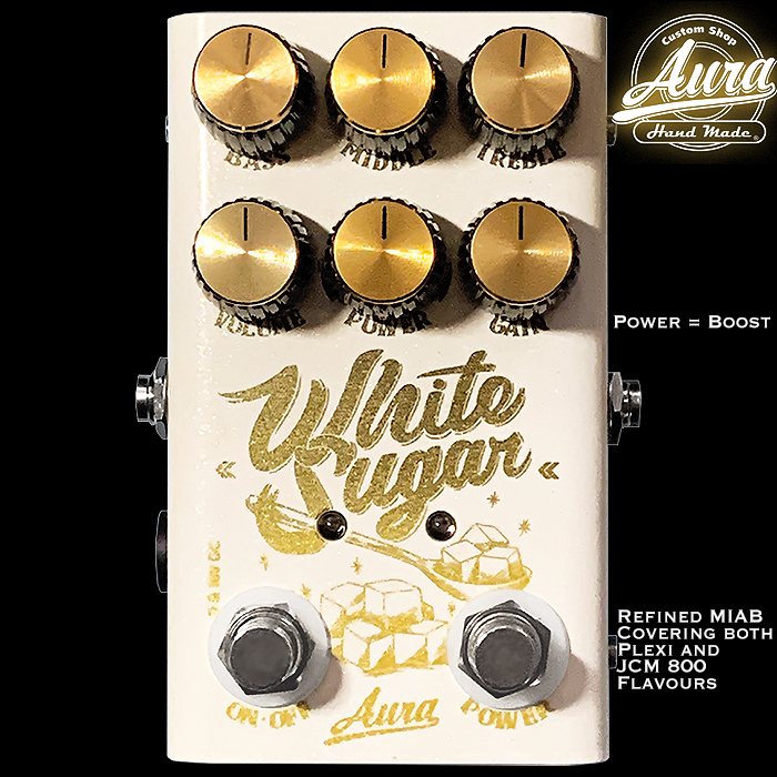 Aura Amps White Sugar Drive / Distortion turns out to be a really smart and great sounding secret 3-Channel MIAB Pedal