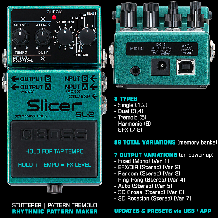Guitar Pedal X - GPX Blog - Boss Revives and Shrinks its Slicer