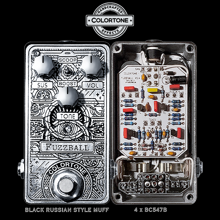Colortone's Fuzzball Black Russian Muff style Fuzz has an enormous degree of versatility, while it really excels at those Super Smooth Singing Tones