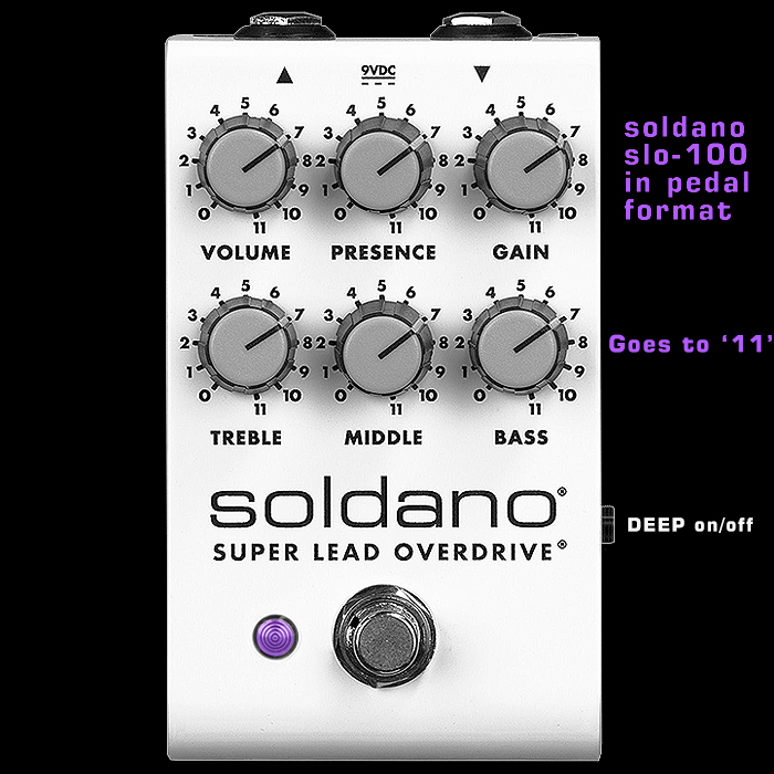 Mike Soldano finally delivers his legendary SLO-100 Amp in pedal format - as the Super Lead Overdrive / Preamp