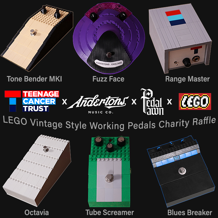 Andertons team up with Pedal Pawn for a 6 x LEGO Pedal Raffle in support of the Teenage Cancer Trust Charity