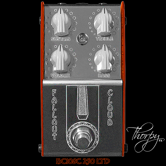 ThorpyFX's BC108C 250 Ltd Run Fallout Cloud Fuzz has a custom paint-job and subtly smoother textured output with a hair less gain