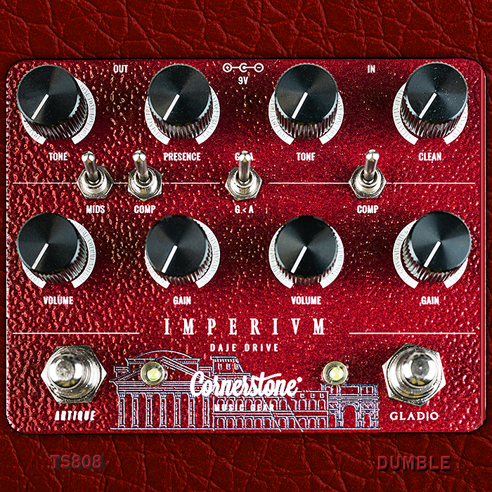 Cornerstone replaces its Gladio Double Preamp with the even better Imperivm Daje Drive - which combines the Compact Gladio SC with the V2 Antique Classic Drive