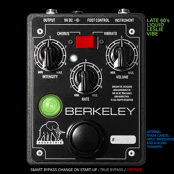 Horrothia's Flagship Berkeley Late 60's Liquid Leslie Vibe Sounds as Gorgeous as it Looks!